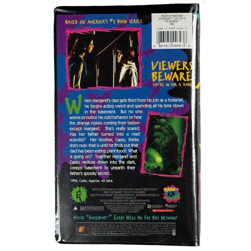 Goosebumps T Shirt VHS Bundle Beware‎ of Monsters Stay Out Basement - Picture 8 of 9